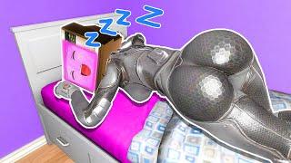 TV WOMAN SLEEP! NEW LOVE STORY | TV Man Saves TV Woman in Garrys Mod