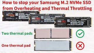Stop your Samsung NVMe SSD from Overheating and Thermal Throttling
