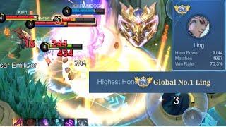 I met super pro Hayabusa in ranked match?MLBB Global 1 Ling