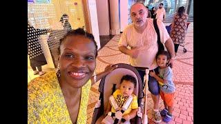with the family in IBN Batuta mall, Dubai 