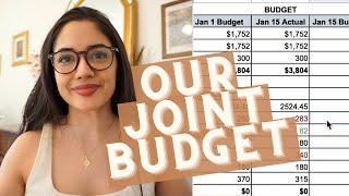 OUR JOINT BUDGET | how to manage money as a couple | *free template* | BUDGETING WHEN MARRIED *