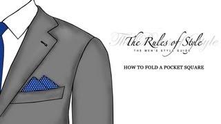 How To Fold A Pocket Square - Pyramids