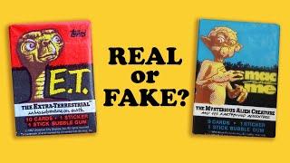 Real or Fake Pack Break! ET, Mac & Me, Dark Crytal, Labyrinth