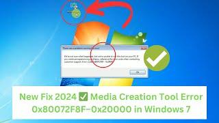 New Fix 2024  Media Creation Tool Error 0x80072F8F–0x20000 in Windows 7 || Upgrade Windows 7 to 10