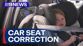 Mother urges families to re-consider car seats | 9 News Australia