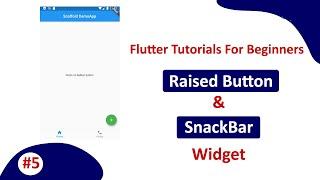 #5 Flutter Raised Button and Snack Bar Widget || Flutter Tutorial for Beginners || Code Flipper