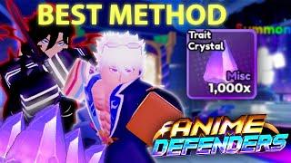 The BEST Way To Farm Trait Rerolls FAST! | Anime Defenders