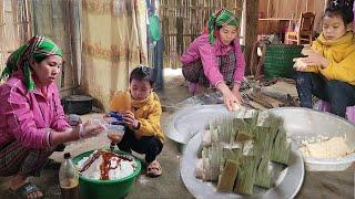 While Hoang was away, Kim taught the girl how to make cakes to sell at the market.