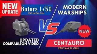 Which is better? Bofors L/50 or CENTAURO 155 | MODERN WARSHIPS