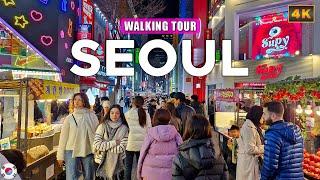 Seoul KOREA - Myeongdong Night Walk 2024