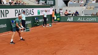 Marin Cilic vs Casper Ruud - First set  court view Ruud coverage