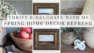 Spring Decorate with Me || Thrift with Me || High End Dupes || Easy Home Decor Ideas