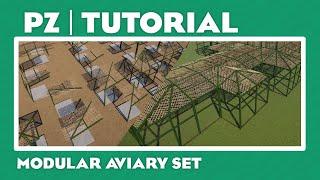 How to make aviaries using my Modular Aviary Set (Planet Zoo)