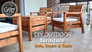 DIY Outdoor Chair, Sofa & Table // Salotto da Giardino FAI DA TE