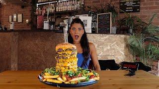 HOLEE COW BURGER CHALLENGE NO ONE HAS FINISHED! | @LeahShutkever