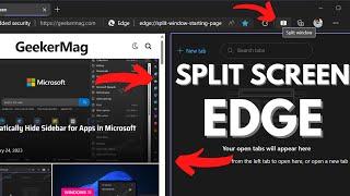 How to Enable Split Screen in Microsoft Edge & Compare Two Tabs