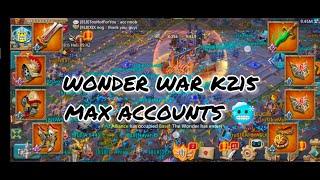 INSANE MAXED ACCOUNTS WONDER WAR, K215 WOW #lordsmobile #wonderwars #lordsmobiletitan