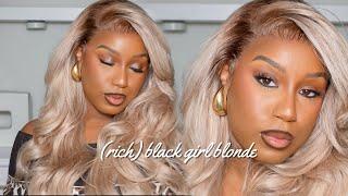 BLACK GIRL BLONDE WIG INSTALL | LAYERS + CURLS + LOTS OF BODY! | ARABELLA HAIR