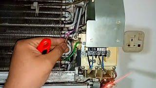 how to solve panasonic aircon light blinking problem | thermistor damaged