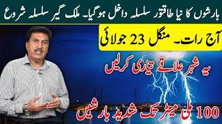 Pak weather with Dr hanif| Pakistan weather forecast Today 22Jul|Punjab weather|Sindh weather today