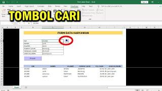 Tombol Pencarian | Form Tanpa Userform VBA Excel