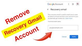 How to remove recovery email from gmail account || Recovery gmail ko remove kaise kare