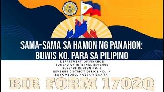 BIR Form 1702Q | BIR BAYOMBONG