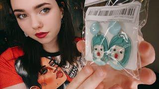 New earrings from Shein  ASMR Crinkly show + tell