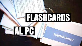 COME REALIZZARE LE FLASHCARDS AL PC |SL