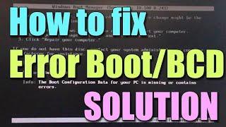 Fix BOOT\BCD Error in Windows 10/8/7 I SOLUTION 2023