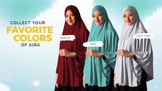 Jual Jilbab Bergo Panjang Syar'i Aira WA 08977166114