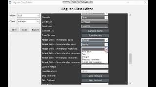 JieGuan fastest D2R Bot Class Config Tool Interface