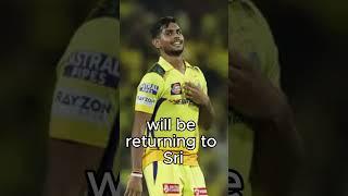 Pathirana will return to Sri Lanka despite his injuries.#pathirana #srilanaktodaynews #trending #yt