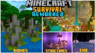 ️MODPACK SURVIVAL REWORKED ADDON for BEDROCK / MINECRAFT PE +1.20 #addons