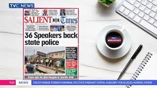 NEWSPAPER REVIEW: 36 Speakers Back State Police