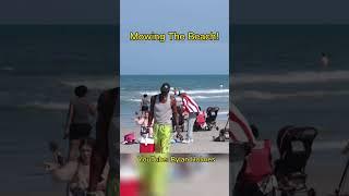 Mowing The Beach Prank!