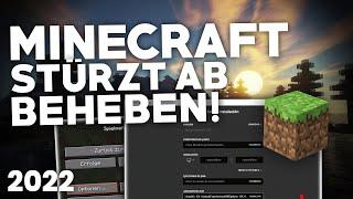 Minecraft: STÜRZT AB/CRASHT BEHEBEN! | Problemlösung | Deutsch | 2022