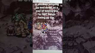 Samurai Shodown RPG: A Monkey Jumping Up and Down That Hell Tengu is At The Top of Yuzawa Springs