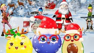  Santa Dancing Christmas Party   Happy Christmas Music Mix ️ Sensory Videos