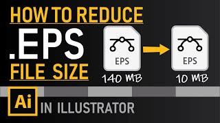 SOLVED!!! | How to reduce EPS file size in Illustrator | Quick Method | Zeedign Tutorials