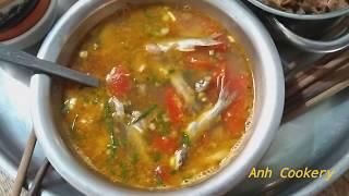 COOK VIETNAMESE SOUR SOUP with barb-Authentic Vietnamese cooking recipes-Tasty Vietnamese home meal