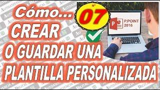 Como Crear o Guardar Una Plantilla Personalizada en PowerPoint️| Tips 07 |Autoasistencia Digital 