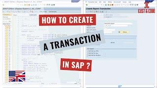 How to create a transaction in SAP? [english]