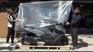 unboxing the new 2021 SYM MAXSYM 400 scooter (euro 5)