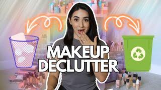 Throwing away my makeup collection ️ Everything must go  #declutter #organize #asmr