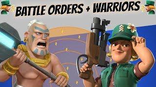 How to use Brick with Warriors on Boom Beach! So Powerful!