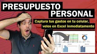 Organiza tus finanzas | Captura tus gastos desde tu celular a Excel!