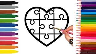 How To Draw a HeartBolalar uchun Yurak️rasmi | Балаларға арналған Жүрек суреті|Рисуем сердечкo️