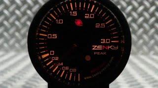 [ZENKY] Turbo Pressure Gauge | 3 Bars | Remote Control