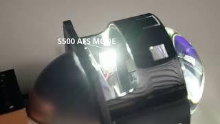 AES 65W S500 BIled Projector Lens with AFS function.#biled#afs#aes #laserprojectorlens#carheadlight